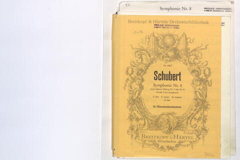 Schubert, Franz: Symphonie Nr.7 C-Dur D944 (seit 1978 nach Deutsch-Verzeichnis Symphonie Nr.8)