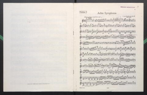 Beethoven, Ludwig van: Symphonie Nr.8 F-Dur op.93: Orchesterstimme