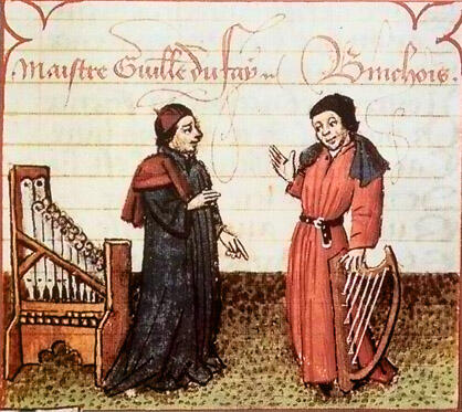Guillaume Dufay - nach dem Meister des Missale von Paul Beye - Gallica Digital Library ID btv1b525033083/f201, Public Domain, https://commons.wikimedia.org/w/index.php?curid=170012