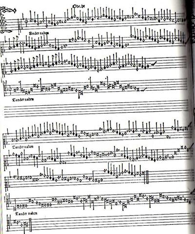 Tandernaken - Jacob Obrecht - Odhecaton A, 1501 gedruckt von Ottaviano Petrucci in Venedig - https://commons.wikimedia.org/w/index.php?curid=18763923
