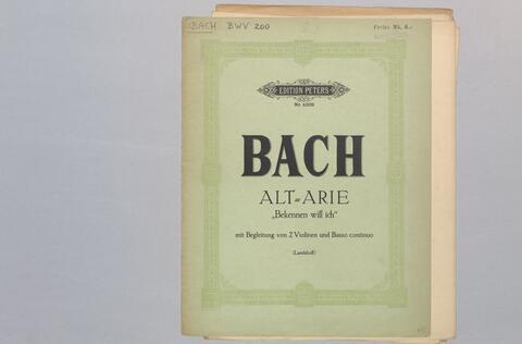 Bach Arie Kantate 200