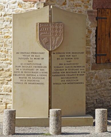 Froberger_Tombeau_A.BourgeoisP - 2016-09 - Héricourt (Haute-Saône) - 66.jpg Own work, CC BY-SA 4.0, https://commons.wikimedia.org/w/index.php?curid=51706270