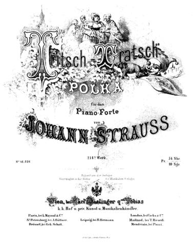 Strauss_Johann_Tritsch_Trasch_Polka_Carl_Haslinger - This image has been extracted from another file, Public Domain, https://commons.wikimedia.org/w/index.php?curid=5998997