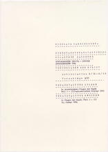 Inhaltsverzeichnis Dienstagsveranstaltung Nikolaus Harnoncourt, Grundlagen der Musik: Artikulation, Vorschläge,  Mozarteum Salzburg 1983/84, Luzern, München - 9 Termine