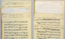 Bach, Johann Sebastian: Kantate Nr.214 "Tönet ihr Pauken" BWV214 handgeschriebene Orchesterstimmen