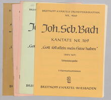 Bach, Johann Sebastian: Kantate Nr.169 "Gott soll allein mein Herze haben" zum 18.Sonntag nach Trinitatis BWV169