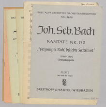 Bach, Johann Sebastian: Kantate Nr.170 "Vergnügte Ruhʹ, beliebte Seelenlust"  zum 6.Sonntag nach Trinitatis (Dominica 6 post Trinitatis) BWV170