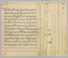 Fux, Johann Joseph: Concentus musico-instrumentalis op.1 Nr.2 Sinfonia B-Dur K353, handschriftliche Orchesterstimmen